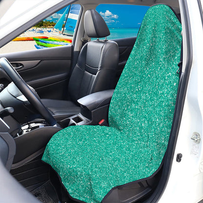Turquoise (NOT Real) Glitter Print Waterproof Car Seat Cover