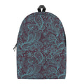 Turquoise Paisley Pattern Print School Backpack