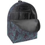 Turquoise Paisley Pattern Print Backpack