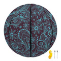 Turquoise Paisley Pattern Print Basketball