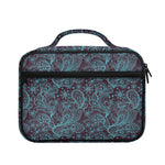 Turquoise Paisley Pattern Print Briefcase Bible Bag