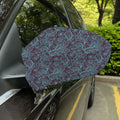Turquoise Paisley Pattern Print Car Side Mirror Covers