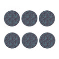 Turquoise Paisley Pattern Print Coaster Set