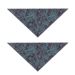 Turquoise Paisley Pattern Print Dog Bandana