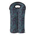Turquoise Paisley Pattern Print Double Neoprene Wine Tote