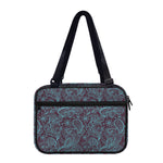 Turquoise Paisley Pattern Print Double Strap Bible Bag