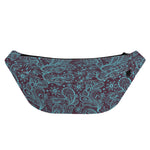 Turquoise Paisley Pattern Print Fanny Pack