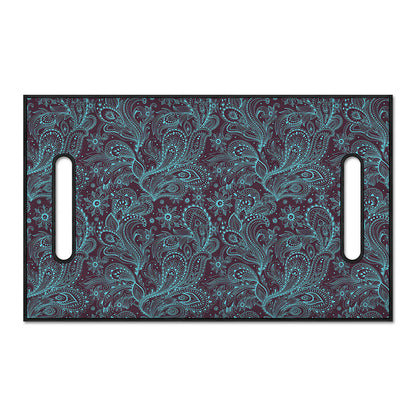 Turquoise Paisley Pattern Print Golf Cart Seat Cover