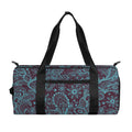 Turquoise Paisley Pattern Print Gym Bag