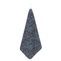 Turquoise Paisley Pattern Print Hand Towel