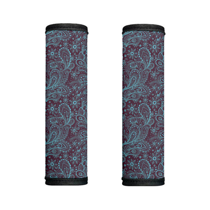 Turquoise Paisley Pattern Print Handle Covers