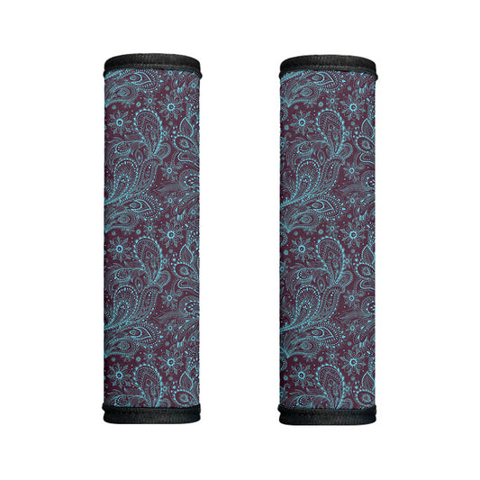 Turquoise Paisley Pattern Print Handle Covers