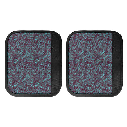 Turquoise Paisley Pattern Print Handle Covers