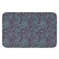 Turquoise Paisley Pattern Print Indoor Door Mat