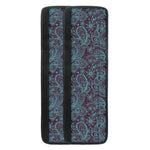 Turquoise Paisley Pattern Print Refrigerator Handle Covers