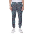 Turquoise Paisley Pattern Print Joggers