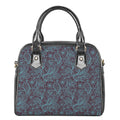 Turquoise Paisley Pattern Print Shoulder Handbag