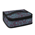 Turquoise Paisley Pattern Print Small Lunch Bag