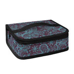 Turquoise Paisley Pattern Print Small Lunch Bag