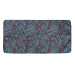 Turquoise Paisley Pattern Print Towel