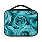 Turquoise Rose Flower Print Classic Bible Case