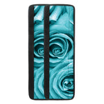 Turquoise Rose Flower Print Refrigerator Handle Covers