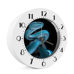 Turquoise Snake Print Alarm Clock