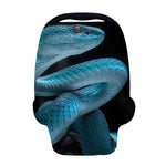 Turquoise Snake Print Baby Seat Cover