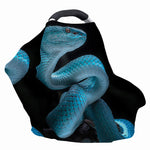Turquoise Snake Print Baby Seat Cover