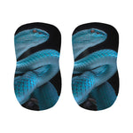Turquoise Snake Print Bar Stool Covers