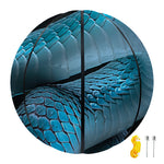 Turquoise Snake Print Basketball