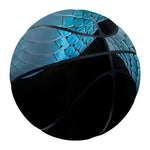 Turquoise Snake Print Basketball