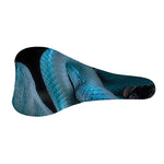 Turquoise Snake Print Bicycle Seat Cover