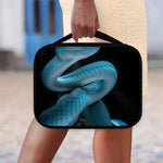 Turquoise Snake Print Classic Bible Case