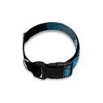 Turquoise Snake Print Dog Collar