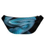 Turquoise Snake Print Fanny Pack