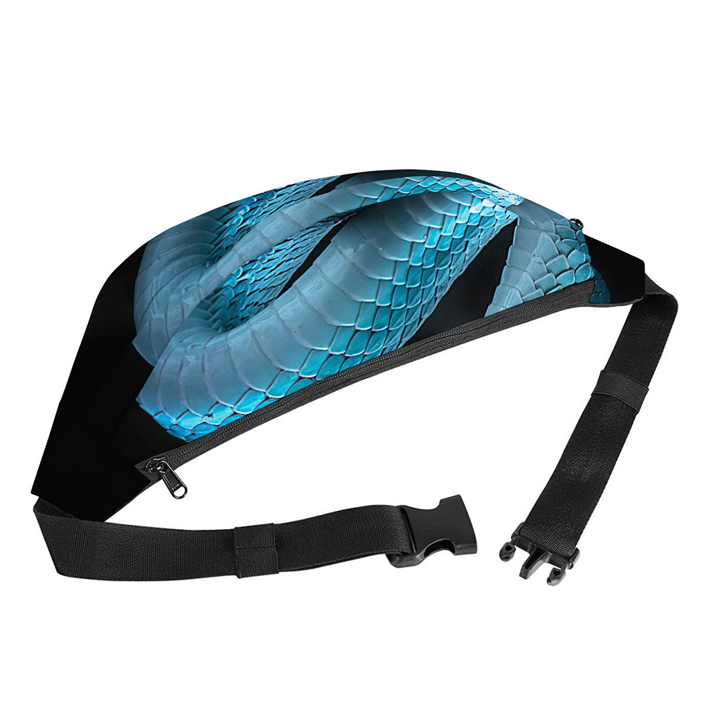 Turquoise Snake Print Fanny Pack