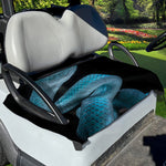 Turquoise Snake Print Golf Cart Seat Cover