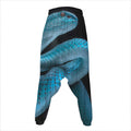 Turquoise Snake Print Hammer Pants