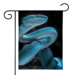 Turquoise Snake Print House Flag