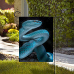 Turquoise Snake Print House Flag
