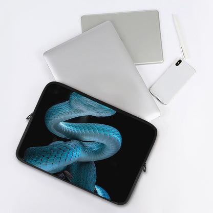 Turquoise Snake Print Laptop Sleeve