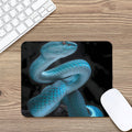 Turquoise Snake Print Mouse Pad