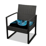 Turquoise Snake Print Outdoor Seat Cushion Cover