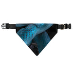 Turquoise Snake Print Over The Collar Dog Bandana