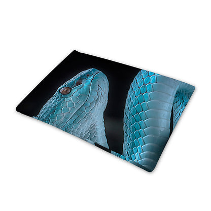 Turquoise Snake Print Pet Cooling Mat Cover