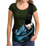 Turquoise Snake Print Pet Sling Carrier