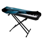 Turquoise Snake Print Piano Keyboard Cover