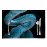 Turquoise Snake Print Placemat