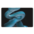 Turquoise Snake Print Polyester Doormat